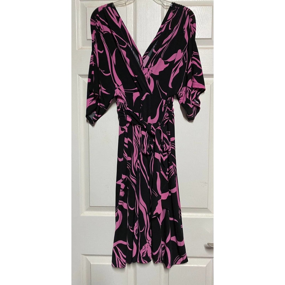 Roulette Y2K printed belted dress XL - Picture 5 of 6